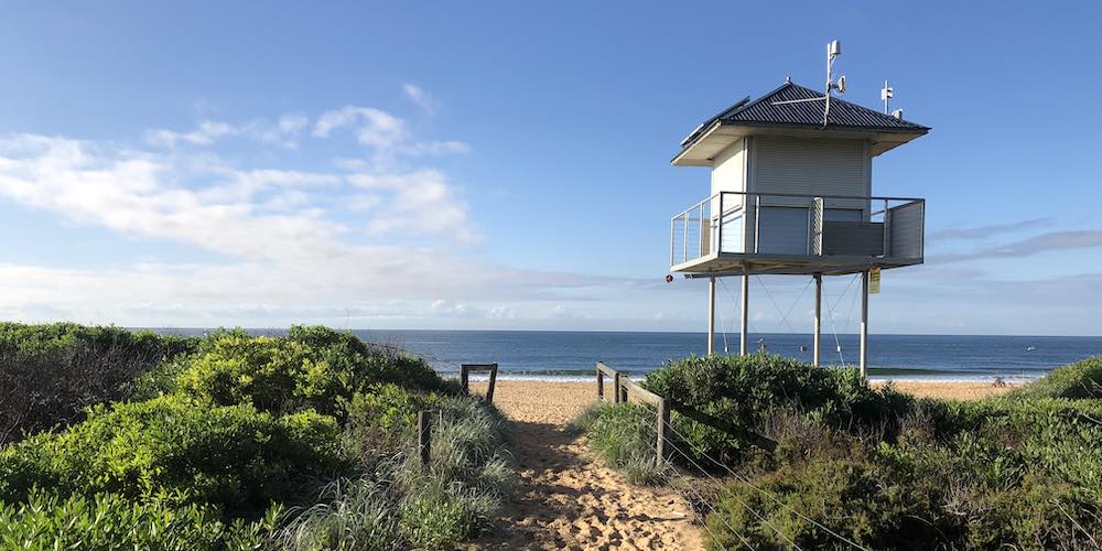 Killcare Beach SLSC tower on the Central Coast