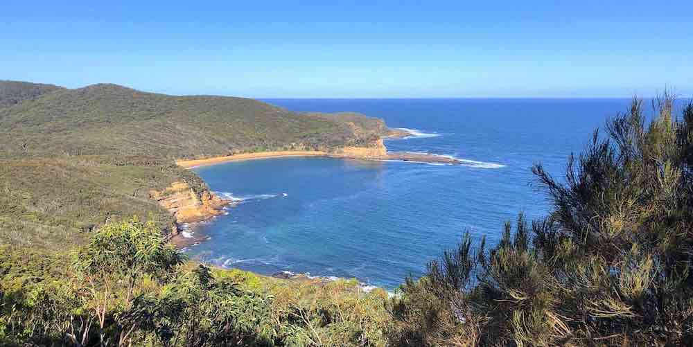 View over Maitland Bay in Bouddi National Park